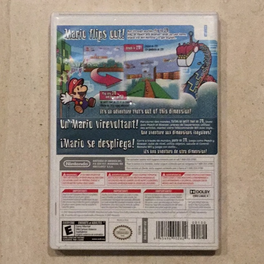 Super Paper Mario Nintendo Wii Game Nintendo Selects - Picture 2 of 6